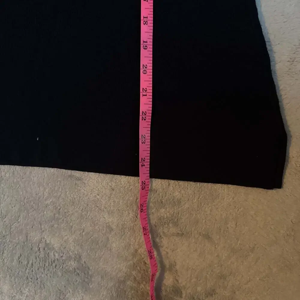 Carmen Marc‎ Valvo Black Long Sleeve Embellished Button Sweater